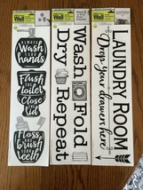 Main Street Wall Creations Stickers &quot;Bathroom  &amp; Landry Room Rules&quot; New - £7.85 GBP