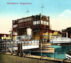 c1937 Knippelsbro Bascule Bridge Copenhagen Denmark Unposted Postcard - £11.77 GBP