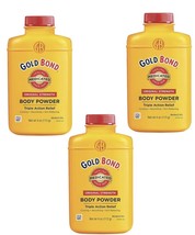 Gold Bond Body Powder Medicated Triple Relief 4 oz Original Formula - 3 Bottles - £21.35 GBP