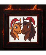 A pair of horses  - Cross-stitch pattern PDF - Instant download - $5.00