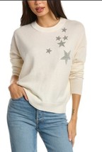 New Zadig &amp; Voltaire Gaby Strass Stars Cashmere &amp; Wool Studded Sweater C... - $49.49