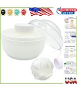 Durable 200 mL Body Powder Box with Fluffy Puff - Comfort Meets Function... - $350.07 MXN