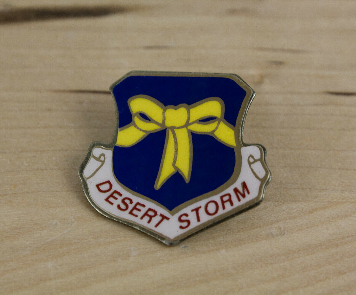 Vintage Operation Desert Storm Yellow Ribbon Pin - $5.00