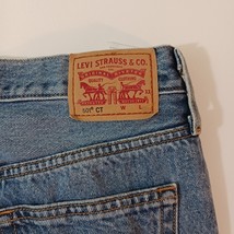 Levi's 501 Women's Cotton Blue Denim Pockets Jeans Measured Size (30"×27") image 7