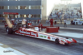 4x6 Color Photo KENNY BERNSTEIN Budweiser King Top Fuel Dragster 1990 Dallas - £2.19 GBP