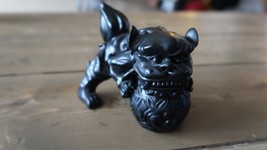 Japanese Netsuke Foo Dog ShiShi Holding Tama Ball Lion - £29.64 GBP