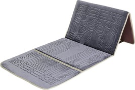 Muslim Prayer Rug - Islamic Prayer Mat Back Support - Thick Padded Islam, Gray - £29.25 GBP