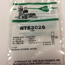 (2) NTE3026 Light Emitting Diode (LED) Red/Green - Lot of 2 - $14.99