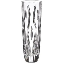 Irish Spring Lenox Crystal Clear Bud Vase Hand Cut 8 1/2&quot; Ireland Darcy Gift NEW - £43.15 GBP