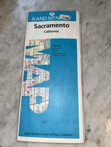 1975 Rand McNally Sacramento California City Street Travel Road Map~KT8 - £5.32 GBP