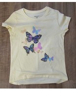Member&#39;s Mark 3 Pk Short Sleeve T-Shirt Yellow Butterfly Girls Sz 7/8 NWT - $266.03 MXN