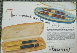 1945 Sheaffers Lifetime Triumph Color Pen Vintage Print Ad Union Carbide - £5.52 GBP