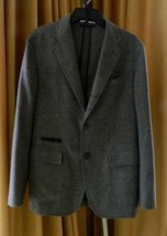 Ermenegildo Zegna Jacket Cashmere Blend Suede Trim Sport Coat 50 IT Mint - $342.02