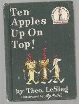 Beginner Books Ten Apples Up On Top 1961 Book Club Theo Le Sieg (Dr Seuss) - £7.95 GBP