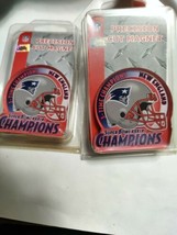 2 NFL New England Patriots Precision Cut  Wincraft Magnets Superbowl XXI... - £15.71 GBP