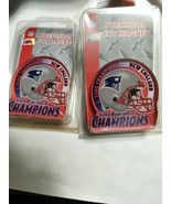 2 NFL New England Patriots Precision Cut  Wincraft Magnets Superbowl XXI... - £15.68 GBP