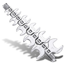 WORKPRO 3/8&quot; Drive Crowfoot Wrench 10PCS SAE 3/8&quot;-1&quot; Crowfoot Wrench w/O... - £40.71 GBP