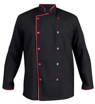 Doppel Zwei-Reihig Für chef coat Voll Ärmel Bequeme Stoff Restaurant Uni... - £37.53 GBP+
