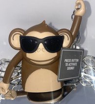 HTF Bath & Body Works MONKEY Hand Gel Pocket* Bac Keychain Clip Holder BBW - $28.22