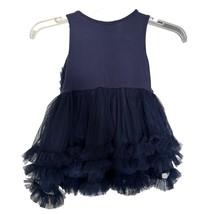 Nanette Lepore Fit &amp; Flare Toddler Dress Blue 3T Embellished Floral Lace Ruffle - £15.03 GBP
