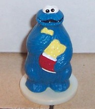 Vintage Sesame Street Cookie Monster PVC Figure VHTF Rare Cake Topper Wilton - £11.59 GBP
