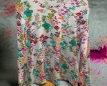 Womens Floral LANDS END Stretchy Long Sleeve Top Shirt SIZE Medium 10 - ... - $21.77