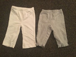 Carter’s Girl’s Pants, Size 6 Months, 2 Pair - £2.65 GBP