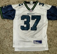 Seattle Seahawks Official Authentic Away Jersey (Youth M 10-12yr, 37 Ale... - £15.79 GBP