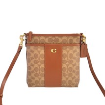 Coach CC533 CC Signature Kitt Colorblock Messenger Crossbody Tan Caramel... - $2,239.07 MXN