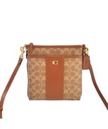 Coach CC533 CC Signature Kitt Colorblock Messenger Crossbody Tan Caramel... - $2,233.58 MXN