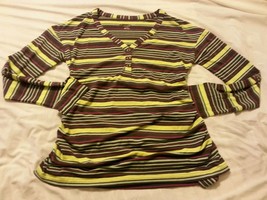 Liz Lange Maternity Shirt Top Sz XS Multi Stripe - £11.18 GBP