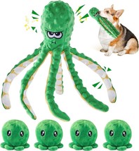 Dog Toys for Aggressive Chewers, Tough Squeaky Octopus Dog Toys for Dogs - £12.40 GBP