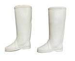 Barbie 1970&#39;s Off White Squishy Boots Rare Vintage Skipper Skooter - £11.13 GBP
