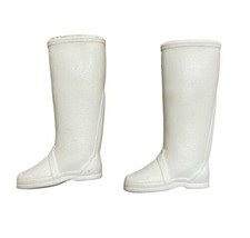 Barbie 1970&#39;s Off White Squishy Boots Rare Vintage Skipper Skooter - £11.06 GBP