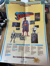 SUPERMAN 50TH BIRTHDAY 1987 Video Release POSTER New DC Comics - £30.36 GBP