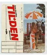 Air Canada Ticket Jacket Ticket &amp; Boarding Pass Sun Living 1976 - £15.64 GBP