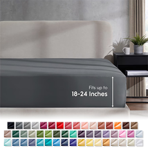 Extra Deep Pocket Queen Fitted Sheet Only, 18&quot; to 24&quot; Soft Microfiber Fi... - $33.76