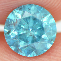 Blue Diamond Natural Loose Fancy Color SI2 Round Enhanced Certified 1.02 Carat - £711.29 GBP