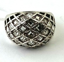 Brighton Life's Journey Ring Silver Finish, Swarovski Crystals J61812 Size 6 New - $55.10