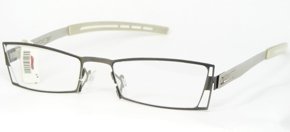 ROSENBERGER Delta 33 CHARCOAL GREY /SILVER UNIQUE EYEGLASSES GLASSES 49-... - $98.98