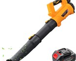320Cfm 208Mph 21V Electric Handheld Leaf Blower With 5.2Ah Battery And C... - $91.93