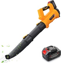 320Cfm 208Mph 21V Electric Handheld Leaf Blower With 5.2Ah Battery And C... - $116.96