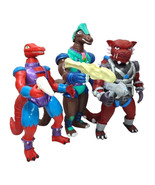 Dinosaucers 3 bundle Allo Genghis Rex Ankylo 7&quot; mexican hard plastic toy... - $1,902.35 MXN