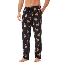 Cuddl Duds Doodle Fleece Pajama Lounge Pants Sleepwear Mens XXL Black Brown Tan - $15.83