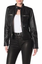 Joe's Jeans the biker leather jacket size L - $6,369.98 MXN