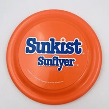Vintage Sunkist Sunflyer Sports Disc Soda Sunkist Growers 9&quot; Diameter Orange  - £11.16 GBP