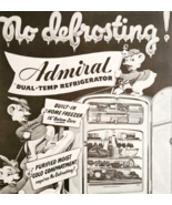 1947 Admiral Dual Temp Refrigerator Advertisement Bade Art Appliances DW... - €25,82 EUR