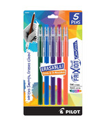 Pilot FriXion Ball Color Sticks Erasable Gel Pens 5/Pkg-Black, Blue, Pur... - £12.62 GBP