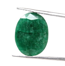 7.25Ct Natural Brasileño Esmeralda Verde Panna Corte Ovalado Piedra Preciosa - £14.11 GBP