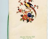 Seaview Country Club Dinner Dance Menu Absecon New Jersey 1980 - $47.52